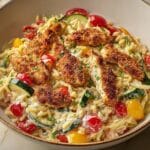 Spring Mouthwatering Boursin Orzo Bake