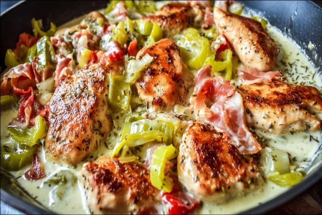 Spring Pepperoncini Chicken Skillet: Easy One-Pan Recipe