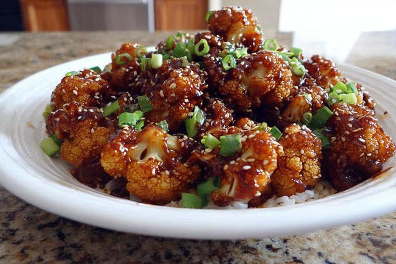 Sticky Honey Garlic Cauliflower