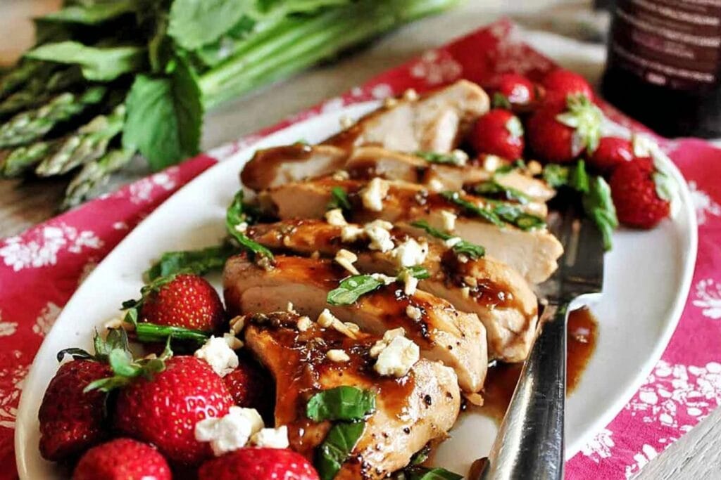 Strawberry Chicken Spring dinner