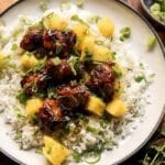 spring Pineapple Chicken with Coconut Rice.