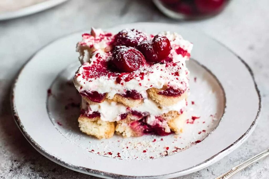 Cherry Almond Tiramisu