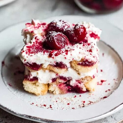 Cherry Almond Tiramisu
