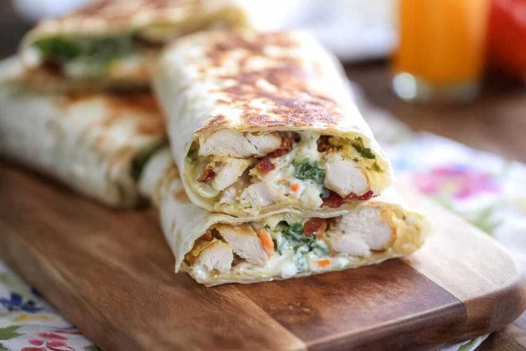 Crispy Chicken Bacon Ranch Wraps (3)