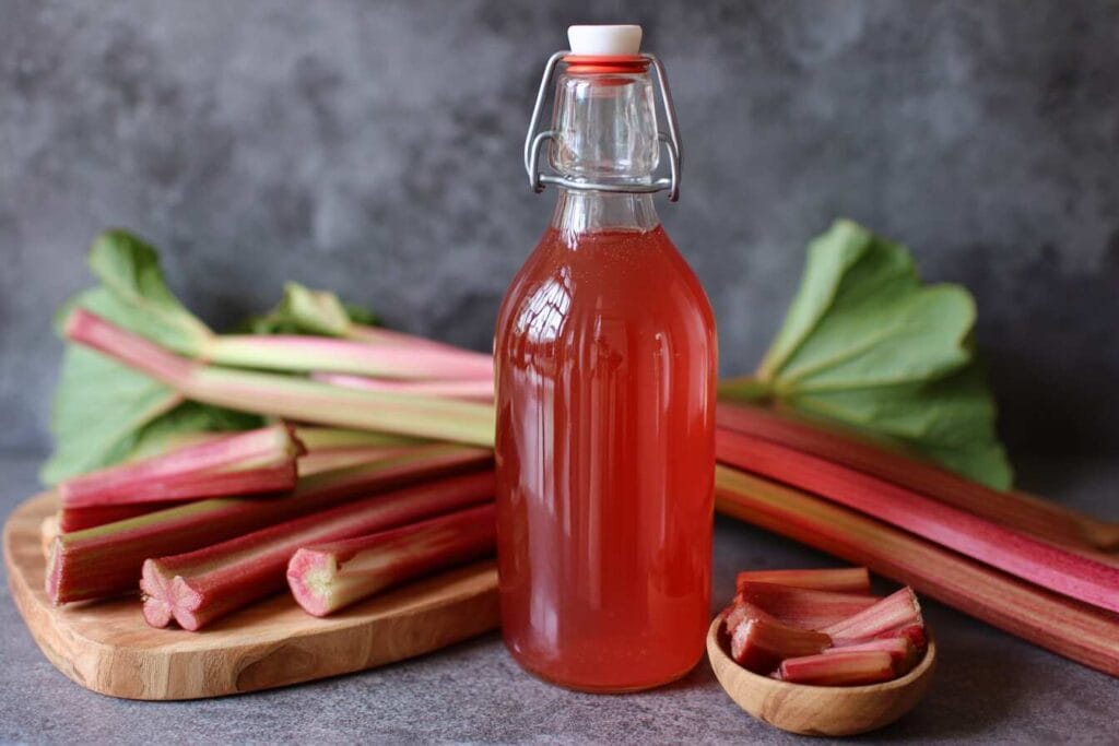 Homemade Rhubarb Simple Syrup2