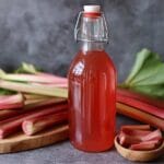 Homemade Rhubarb Simple Syrup2