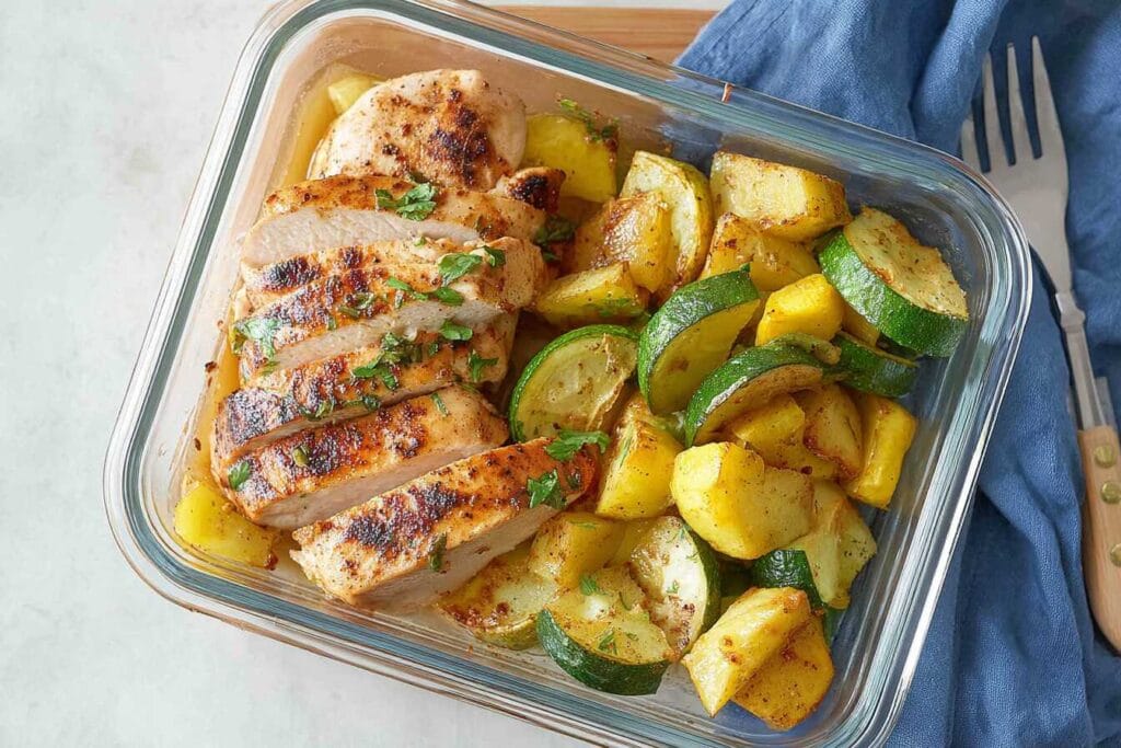 Lemon Garlic Chicken Meal Prep (2)