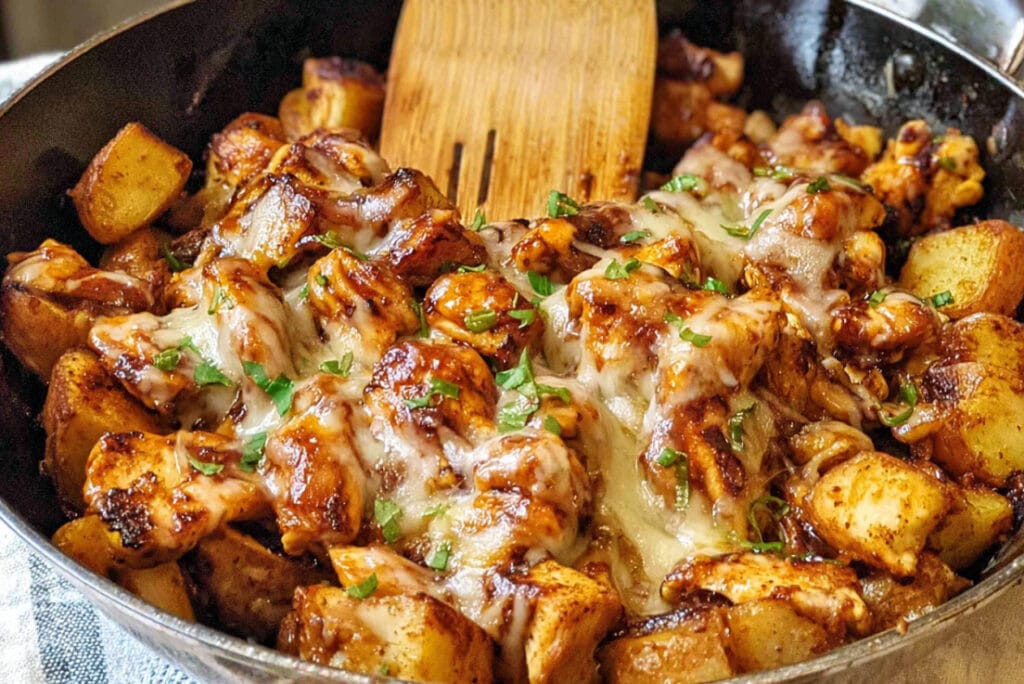 BBQ Chicken and Potato Skillet