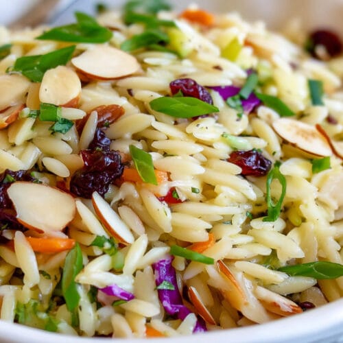 Coleslaw Orzo Salad