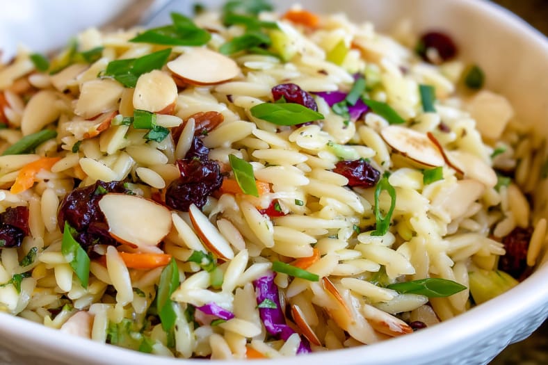 Coleslaw Orzo Salad