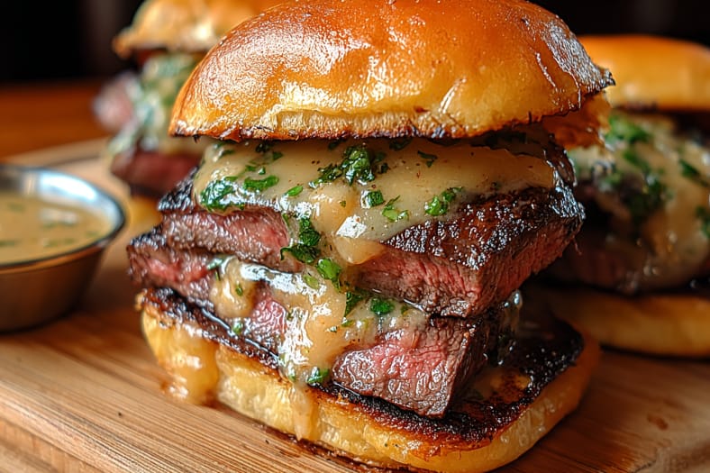 Cowboy Butter Steak Sliders