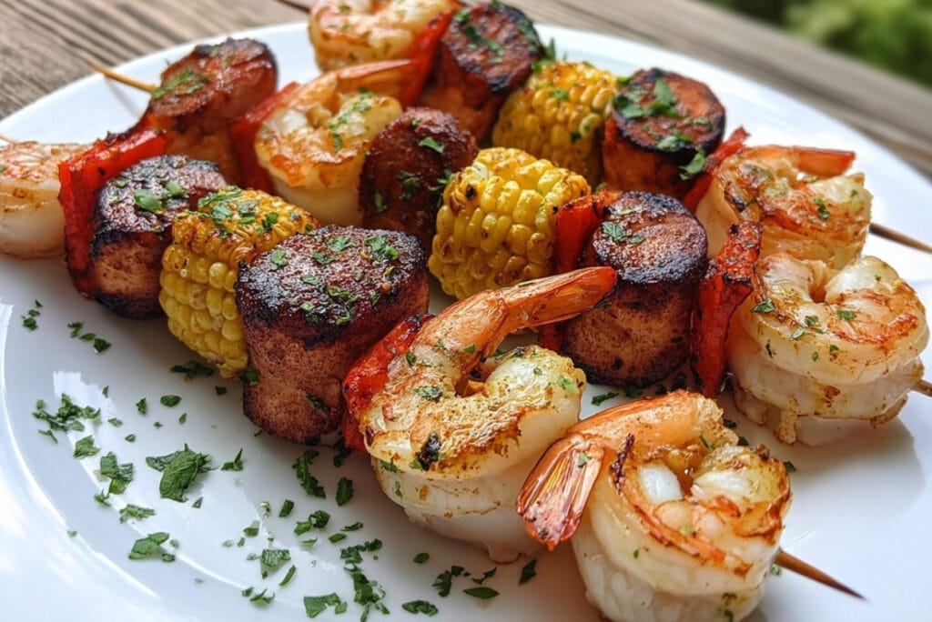 Grilled Seafood Skewers are the pinnacle of summer