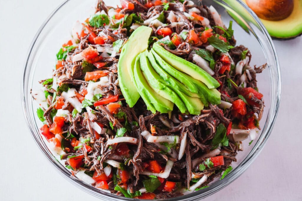 Mexican Shredded Beef Salad