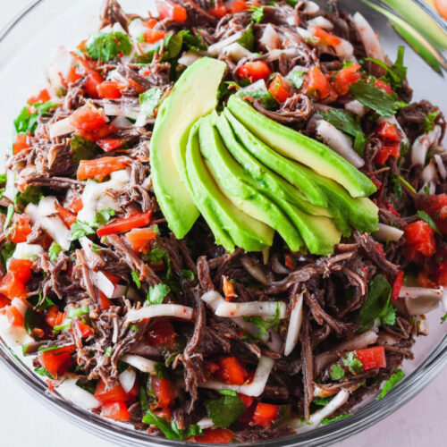 Mexican Shredded Beef Salad