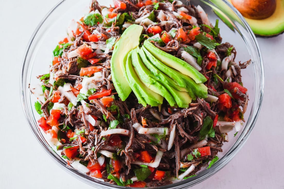 Mexican Shredded Beef Salad