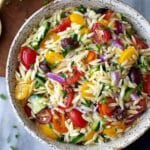 Rainbow Orzo Salad