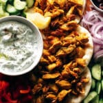 Sheet Pan Chicken Pitas with Tzatziki
