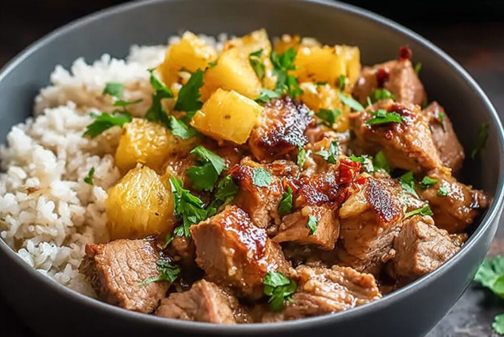Slow Cooker Pineapple Pork Recipe