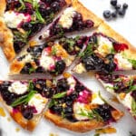 Blueberry Flatbread with Goat Cheese