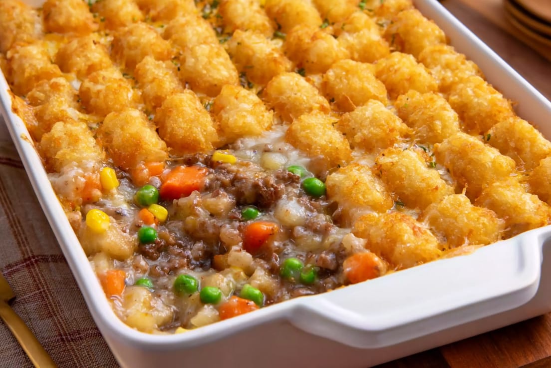 Classic Tater Tot Hotdish