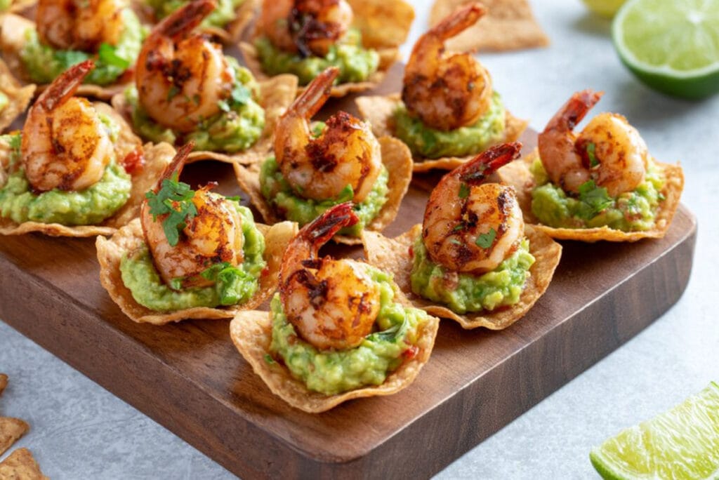 Easy Shrimp Guacamole Bites