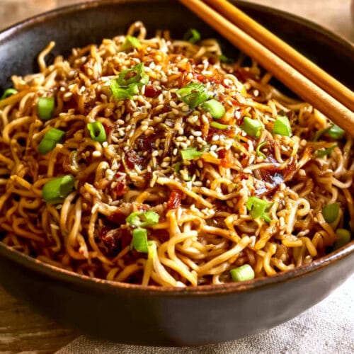 Sesame Garlic Ramen Noodles