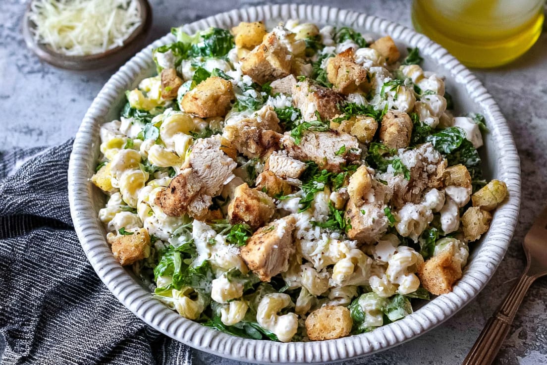 Chicken Caesar Pasta Salad