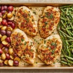Parmesan Crusted Chicken Sheet Pan Dinner