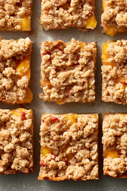 Peach Crumble Bars