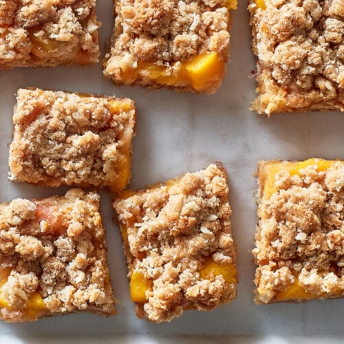 Peach Crumble Bars