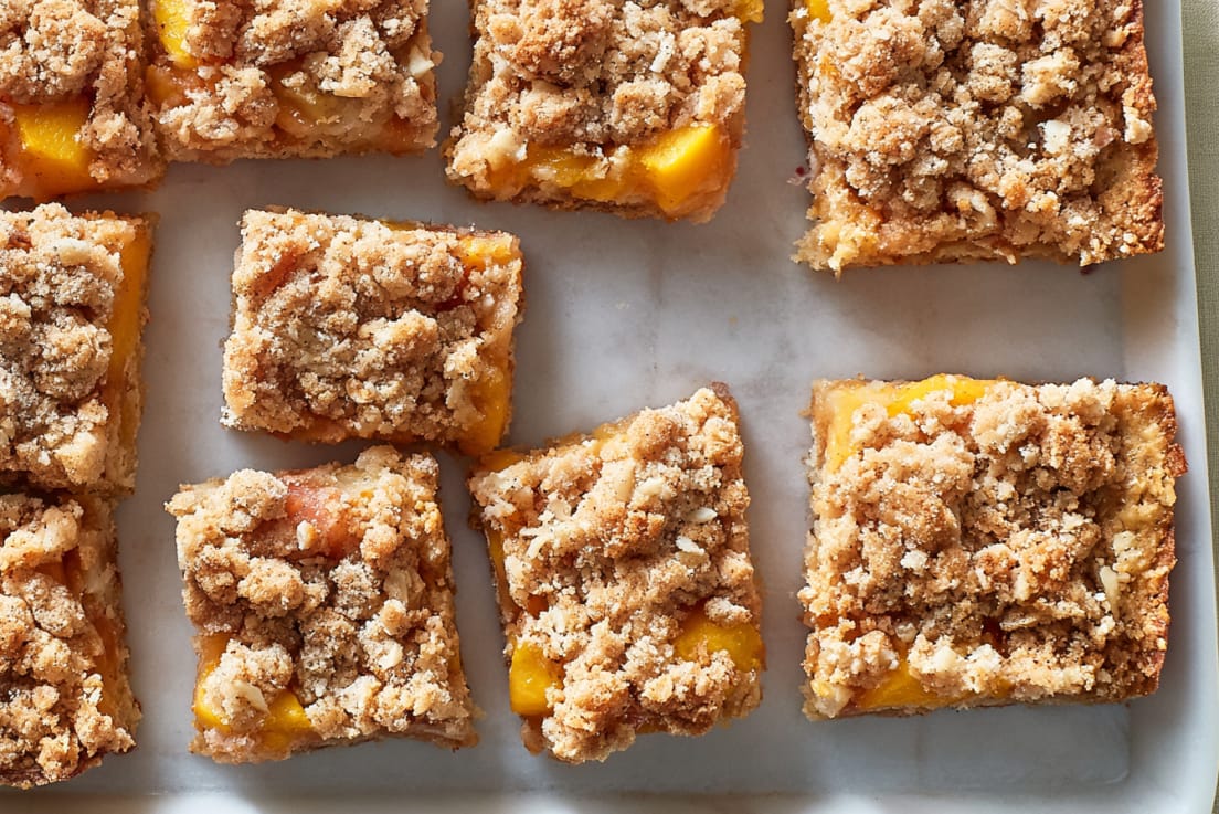 Peach Crumble Bars
