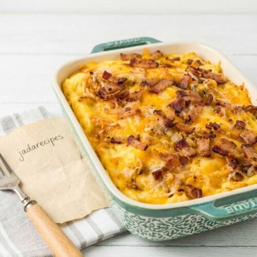 Cowboy Meatloaf and Potato Casserole