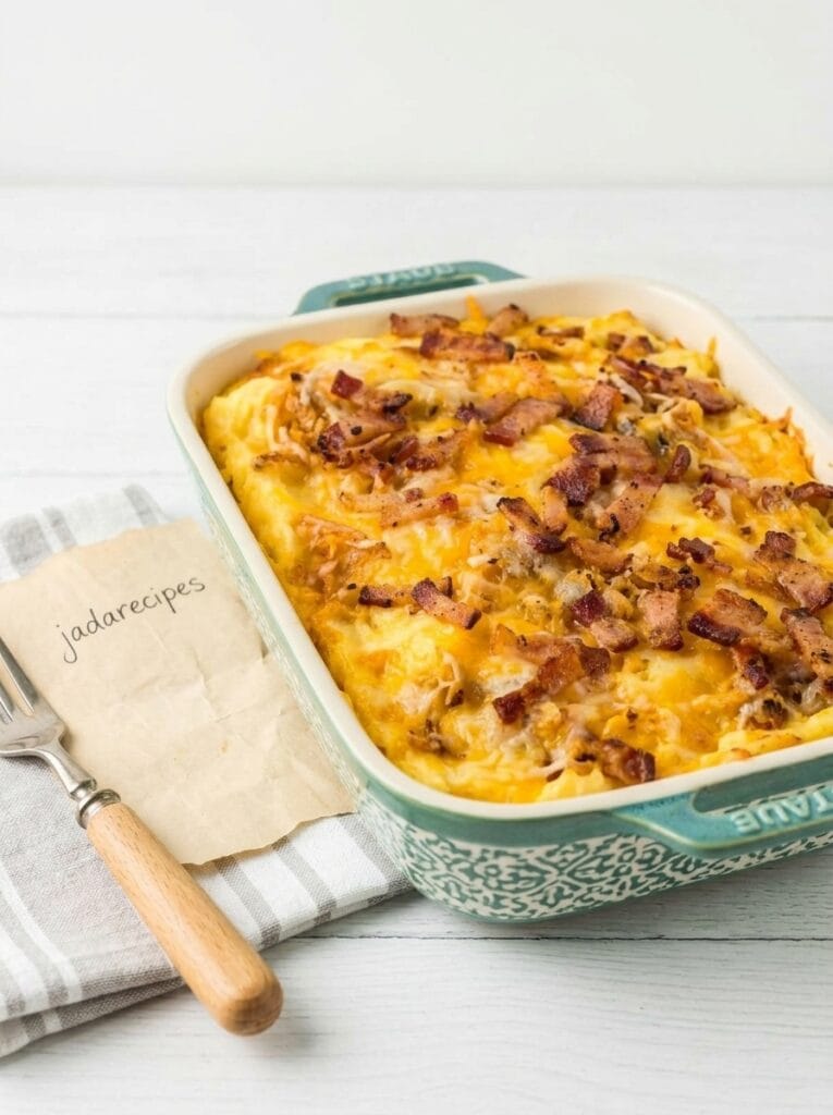 Cowboy Meatloaf and Potato Casserole