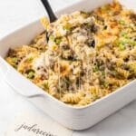 Philly Cheesesteak Pasta Casserole