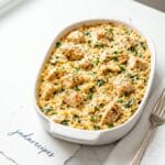 Garlic-Butter Orzo Chicken Casserole With Creamy Parmesan Sauce