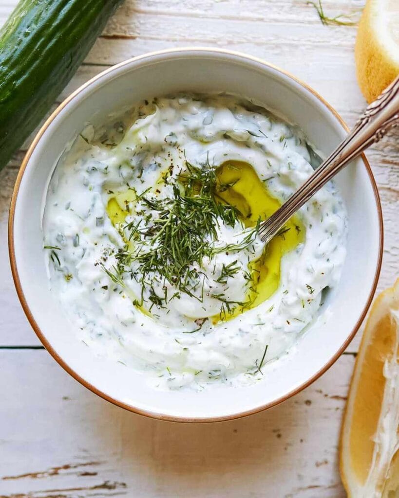Tzatziki-Style Yogurt Sauce