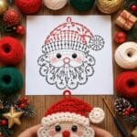 Crochet Santa Claus Ornament