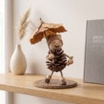 pine cone scarecrow craft