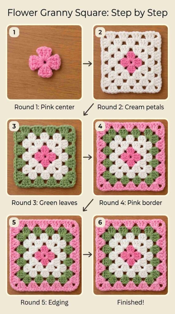 granny square crochet pattern