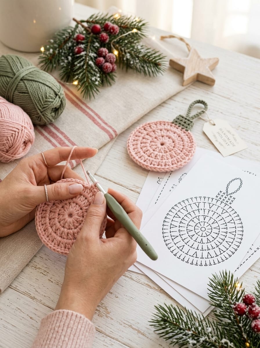 crochet Christmas ornament pattern