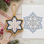 Free Crochet Star Ornament Pattern